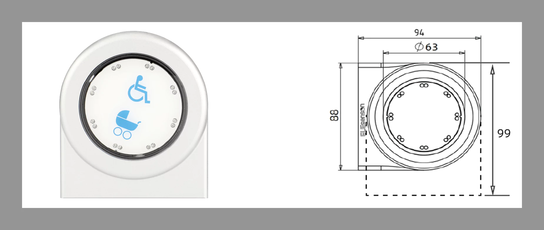 Waterproof oilproof capacitive touch switch industrial equipment