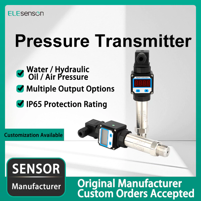Industrial pressure transmitter for liquid and gas pressure monitoring