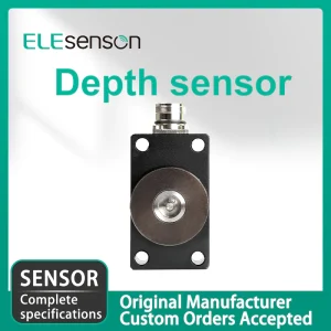 Rock drill depth sensor for mining tunnel excavation machinery