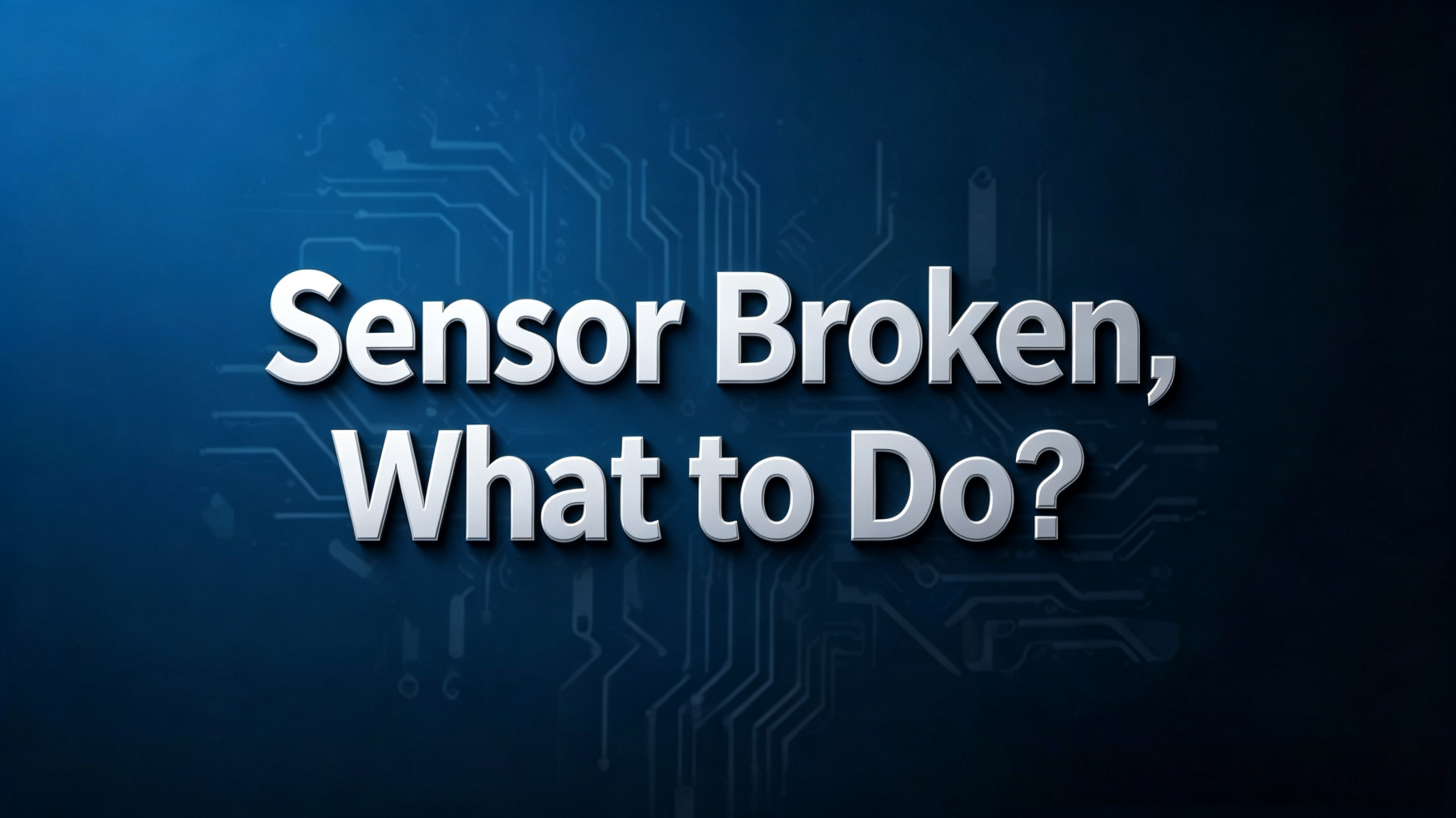 rock drill parts sensor broken what to do repair service