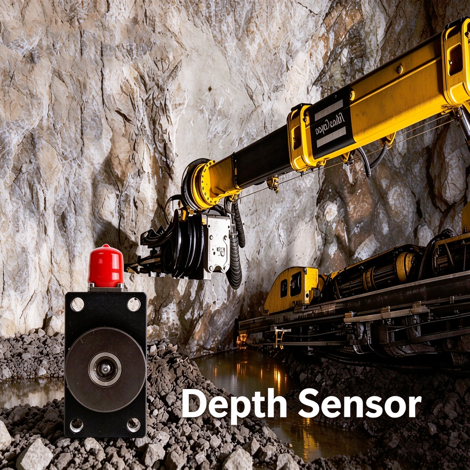 rock drill depth sensor 0.5mm resolution 0-6m measurement range