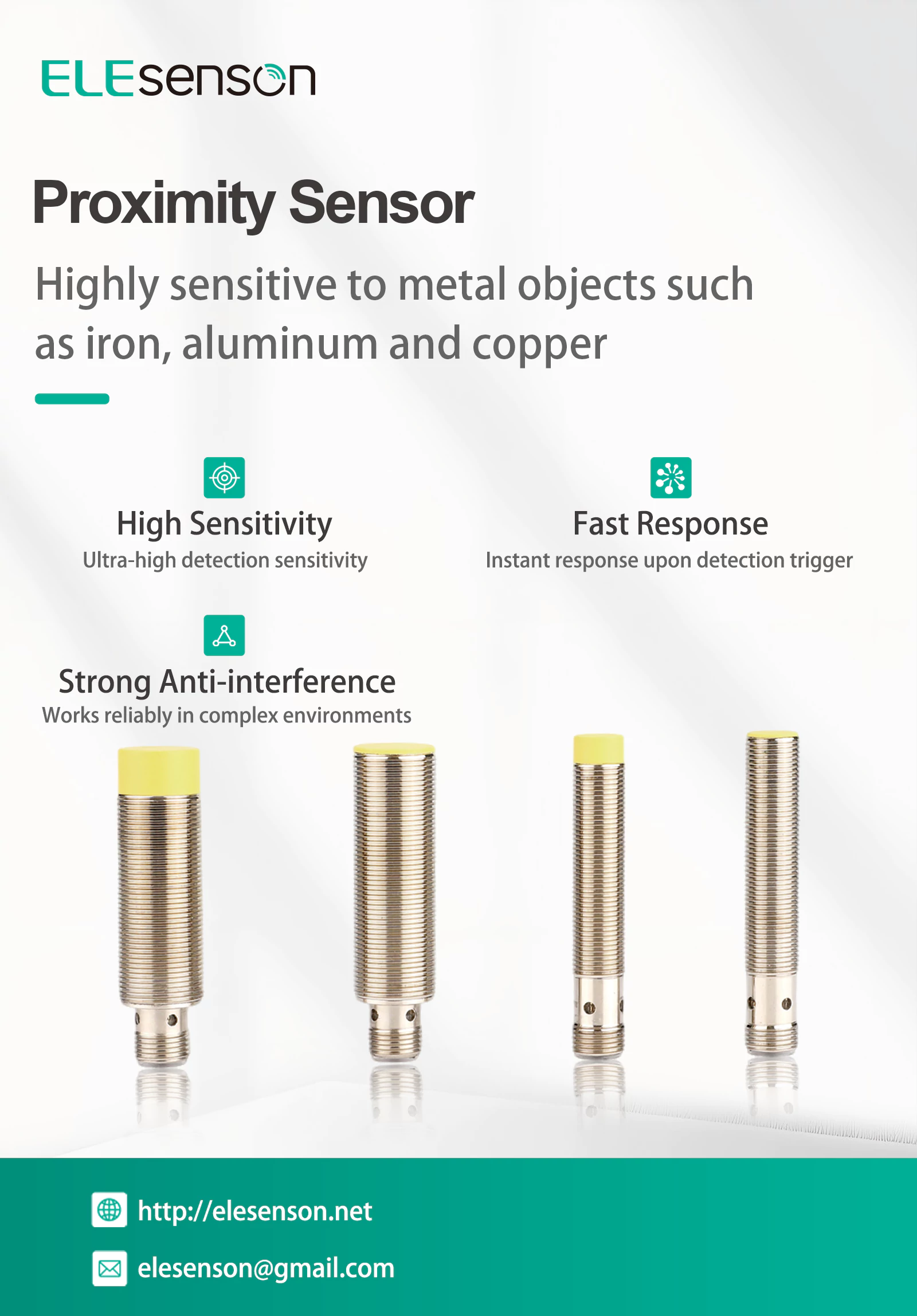 Inductive proximity switch dimensional drawing M12 inductive sensor specification diagram