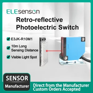E3JK‑R10M1 retro‑reflective photoelectric sensor 10m detection