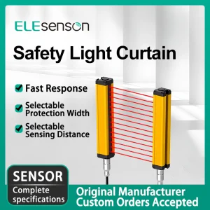 Safety light curtain infrared barrier for industrial machine safety guarding