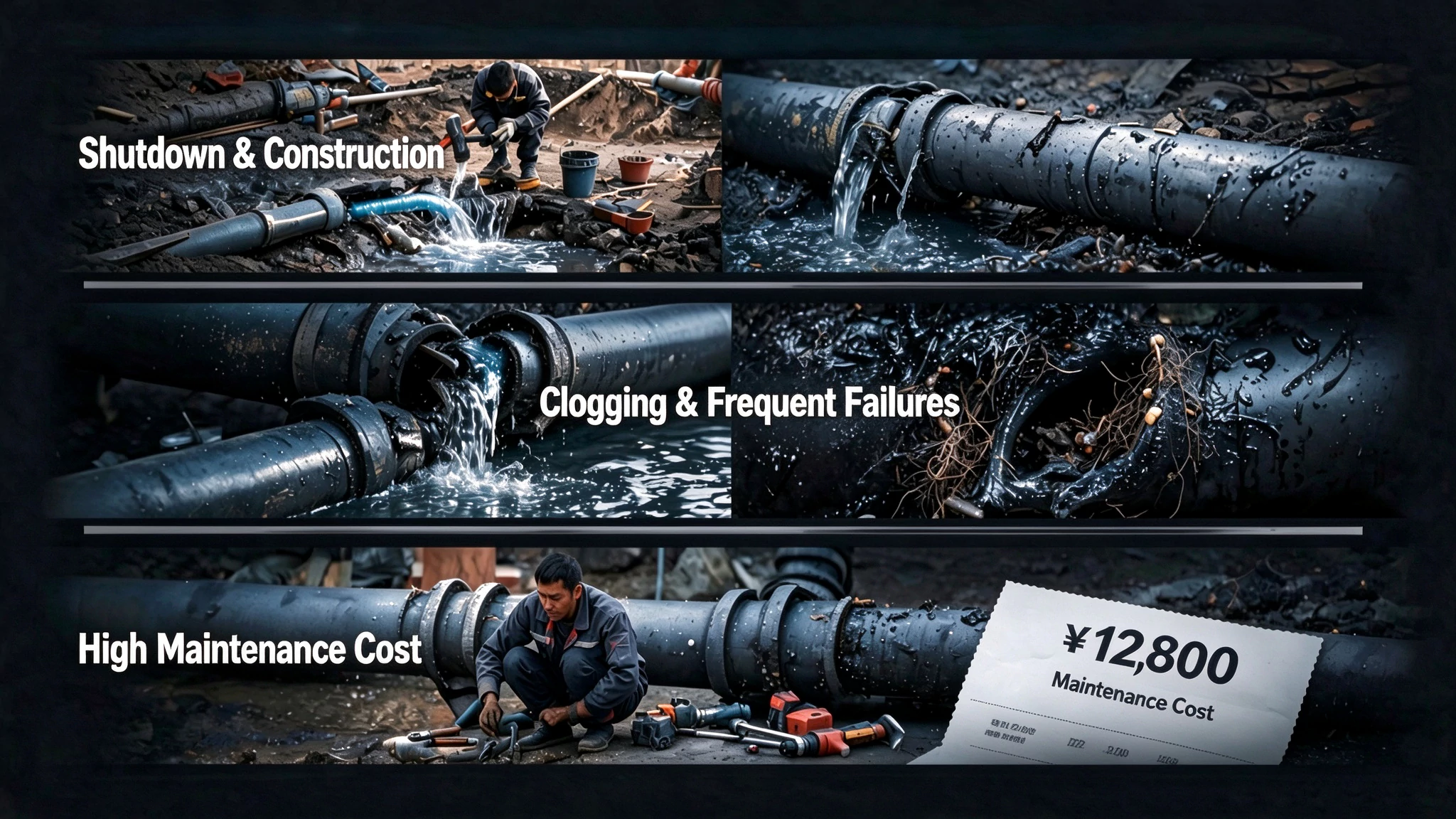 ultrasonic flow meter solves pipe shutdown clogging and high maintenance cost