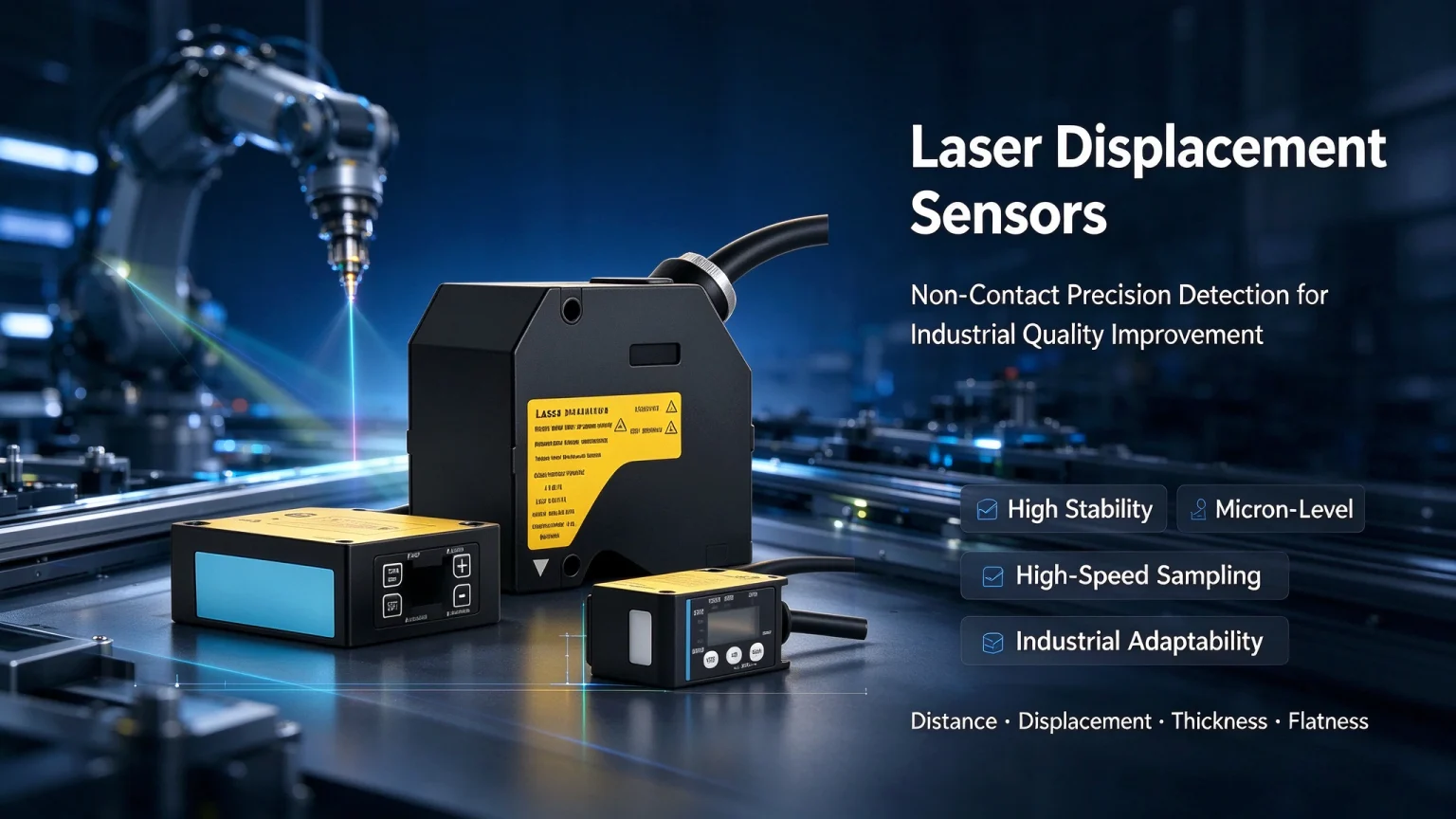 Laser Displacement Sensor | Non-Contact High-Precision Industrial Position Detection